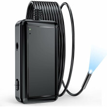 Hochwertiges Endoskop-Set, wasserdichte (IP67) halbstarre Kabelkamera, dimmbare LED-Leuchten für optimale Sicht unter verschiedenen Bedingungen