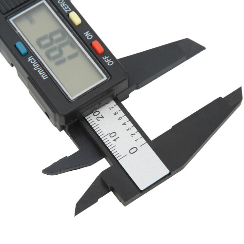 Digital Caliper 6in LCD Screen, 0.1mm Resolution, Black 2
