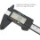 Digital Caliper 6in LCD Screen, 0.1mm Resolution, Black 7