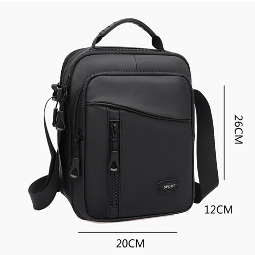 Τσάντα Crossbody με Κρυφή Τσάντα, Αδιάβροχη Τσάντα με Κλείδωμα Ασφαλείας για Άνδρες 1