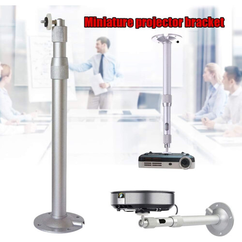 Wall Mount Bracket For Mini Projector And CCTV Camera, Versatile Design With 360 Degrees Rotation, Universal Mounting Solution With Cable Management, 2