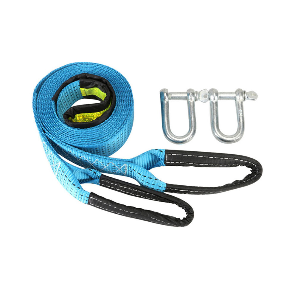 Quick Snap-on Safety Hooks Heavy Duty Tow Straps For Most Passenger Cars, Rot-resistant Polyester Material Heavy Duty Tow Straps With Reflective