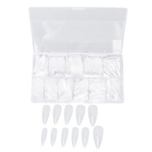 Nail Extensions Full Cover False Nails With Durable Bead Trays Easy To Use Plastic Holders For Acrylic Dipping Powder Gel Manicure At Home Wedding