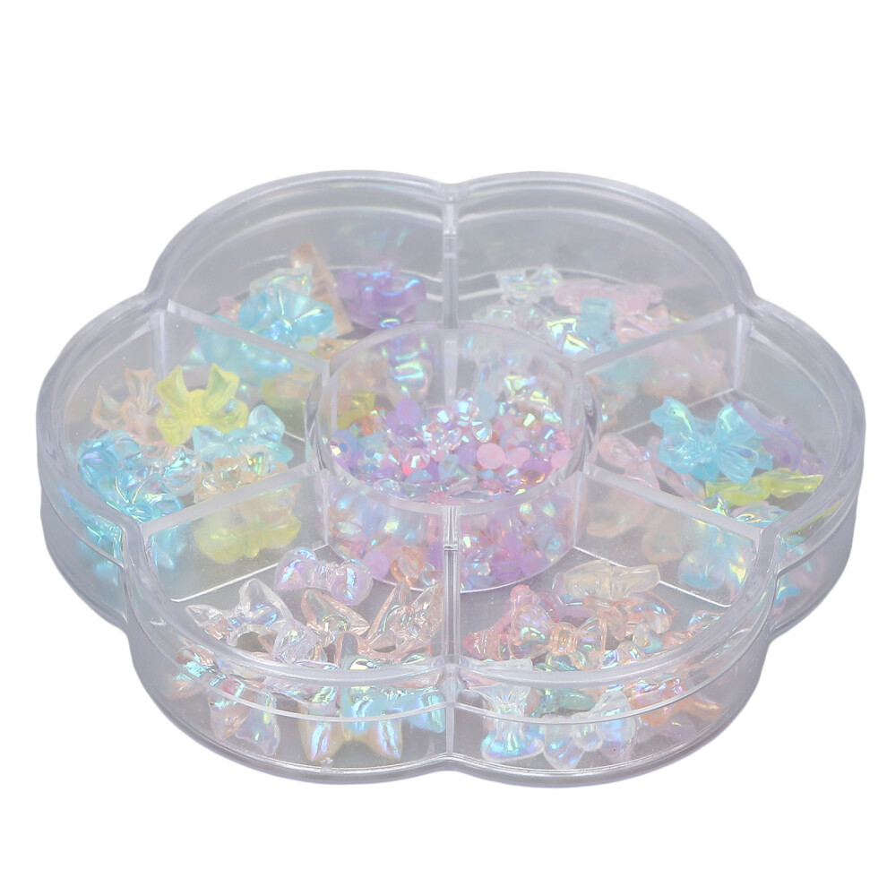 Butterfly And Bow Nail Charms Rhinestone 3D Design Resin Glitter Effect Durable Long Lasting Non Toxic Eco Friendly Nail Accessories For All Occasions