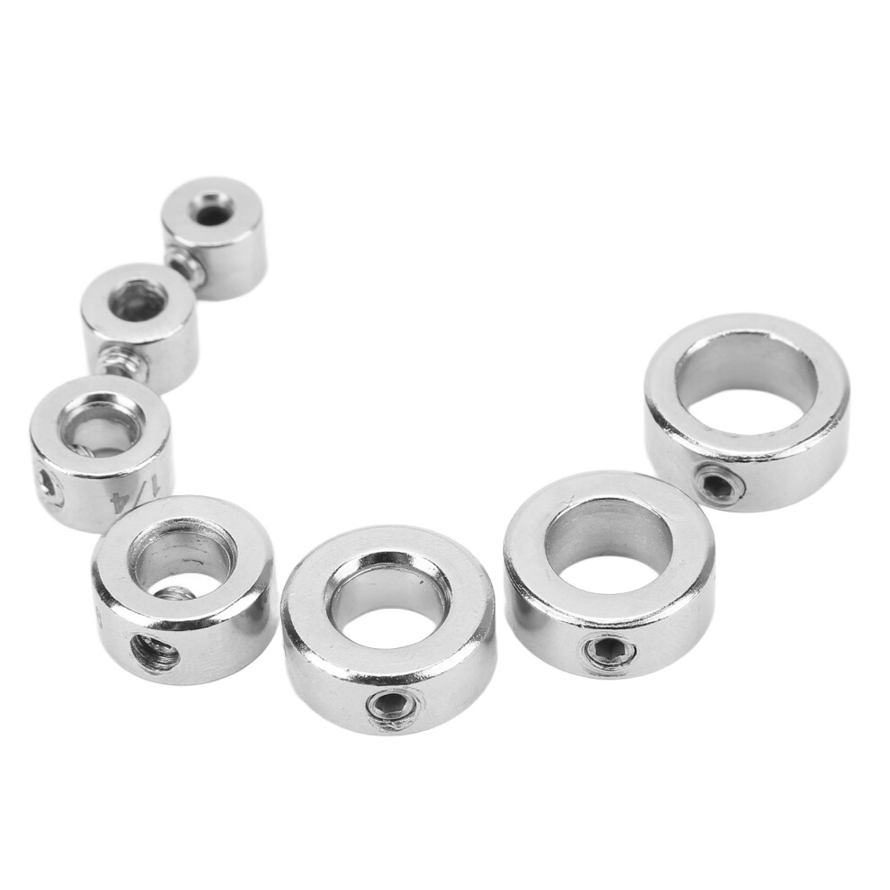 7Pcs Twist Bit Stop Collar Set With Hex Wrench High Carbon Steel Woodworking 3591371536351