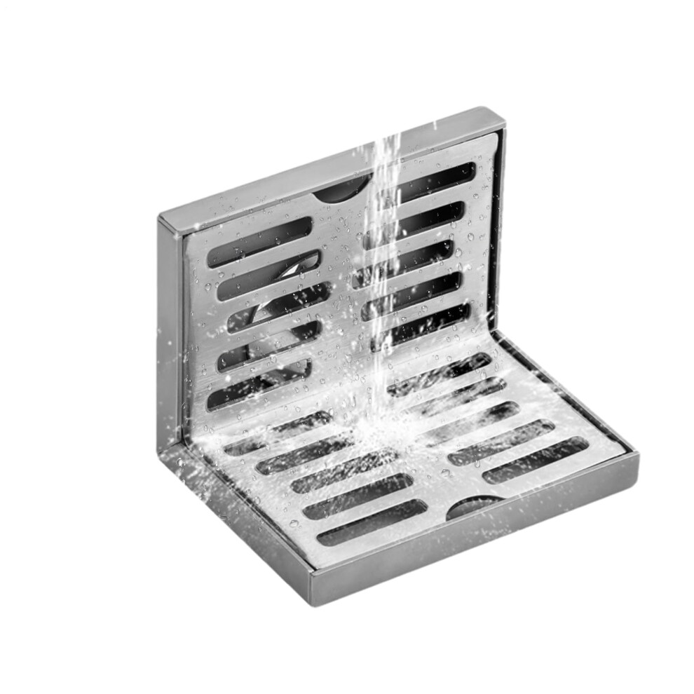 Lshaped Floor Drain 12.5Cm 304 Stainless Steel Spacesaving Corner Shower Drain For Bathrooms 9189345299858