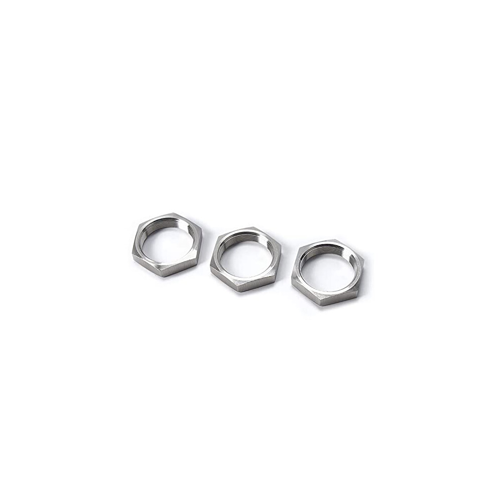 Stainless Steel Hex Lock Nut Ss304 Metric Female Thread M20x1.5 Secure Durable Set Of 3 9426802515596
