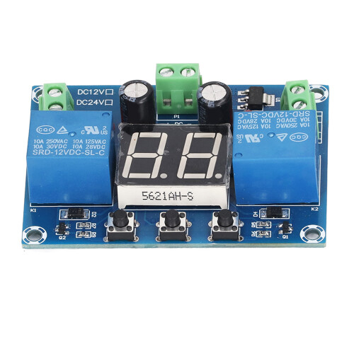 XH-M225 Timerrelais-Modul 0-99S 2-Kanal DC12V Digital Schaltboard 2