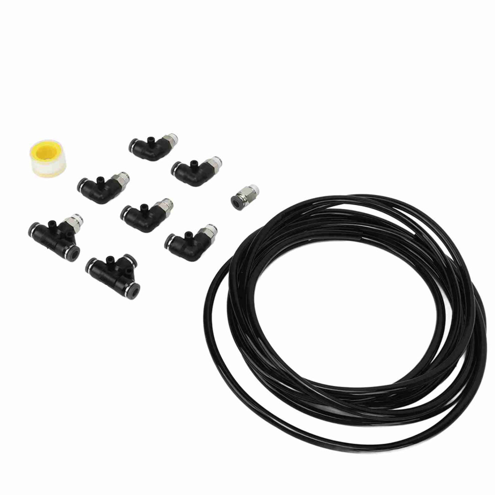 10Pcs Turbo Vacuum Fitting Kit 180Psi Flexible For Supra Black 8471371540570