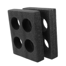 2pcs Foam Cup Holders for Takeout Drinks with SpillProof and Shock Absorbing Coffee Carrier Tray