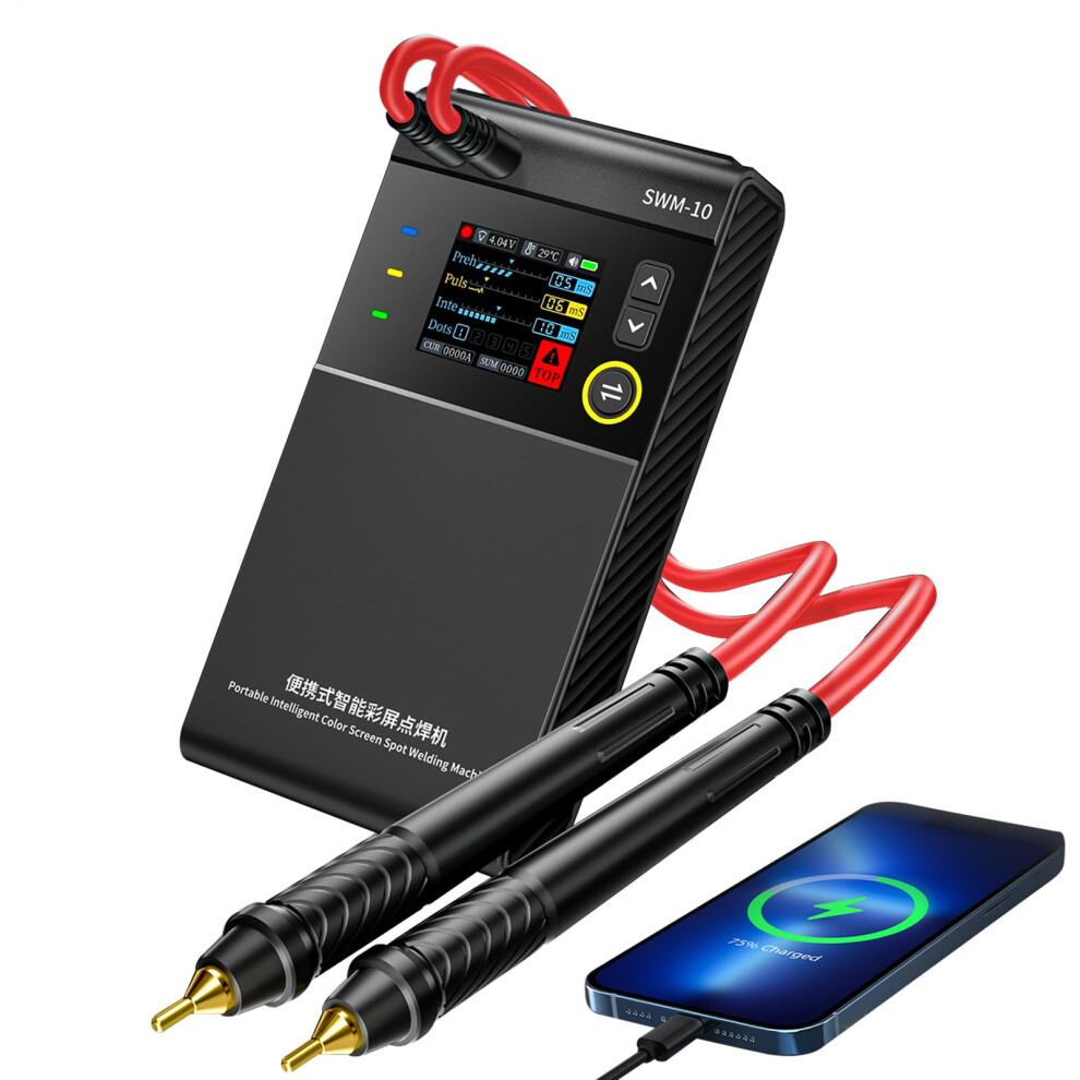Portable Battery Welder Manual, Compact Welding Tool With Lcd Display For Battery Making And Tool 9347817093209