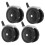 4PCS Silent Stroller Wheels Detachable Swivel Caster Replacement With Straight Insert Socket For Pram Walker Trolley 1