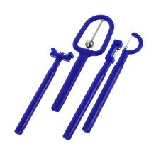 Speech Therapy Tools 4pcs Tongue Exercise Trainer Set for Kids and Adults Stainless Steel and Plastic