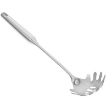 Stainless Steel Spaghetti Server with Ergonomic Comfort Grip, Heatproof Pasta Serving Spoon for Home and Chef Use