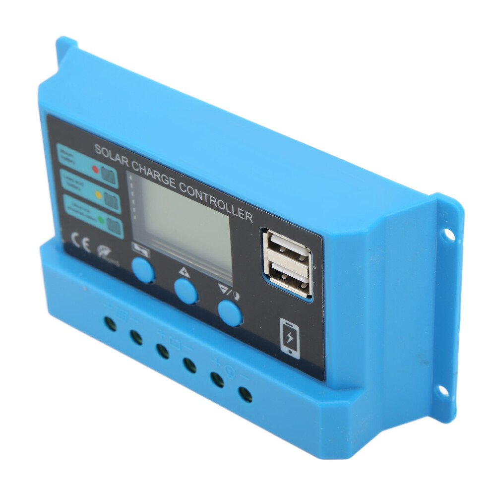 Blue 20A Solar Charge Controller With Lcd 12V/24V & Usb Output 6901371557695