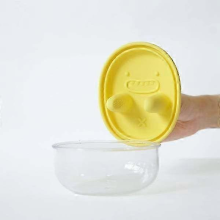 Nuovo contenitore per snack anti-sporco 2025 - Organizzatore da cucina, contenitore per snack facile da pulire, organizer per biscotti Giallo