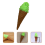 Giocattolo Simulazione Gelato Artificiale Verde 1 Set 3