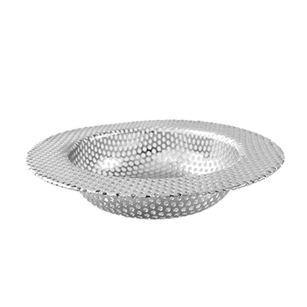 Kitchen Sink Strainer Stainless Steel Drain Basket With Wide Rim Rustproof Easy Clean For Kitchen And Bathroom (L) 7441491133755