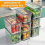 A32025 Kitchen Refrigerator Storage Box Fridge Organizer With Lids And Handles Fruit Boxes Drain Basket Storage Containers Pantry 3