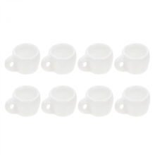 Mini tazze in ceramica per decorazioni, 8 pezzi, giocattoli da cucina per bambini