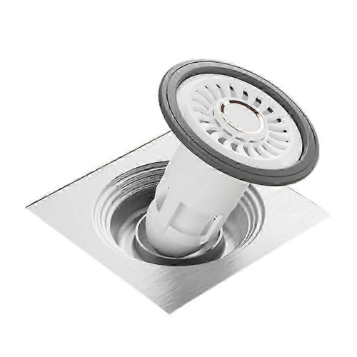 Piège à cheveux anti-odeurs pour siphon de sol blanc durable vert 25-26