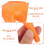 Realistic Chicken Leg Simulation Toy for Decoration 8Pcs Orange PVC Set 2