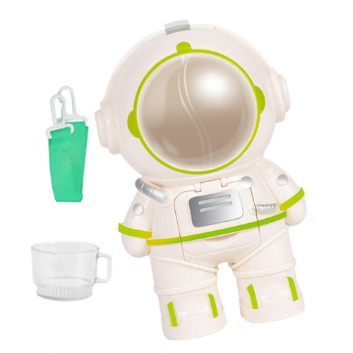 Distributore d'acqua Astronaut per bambini con tazza e cinturino, beige