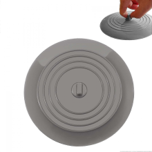 26-27 Drain Plug, Silicone Bath Plug, Drain Cover for Kitchen Bathroom (Grey)