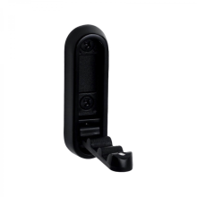 Foldable Alloy Wall Hook Space Saving Towel Rack Heavy Duty for Bathroom Camper Black