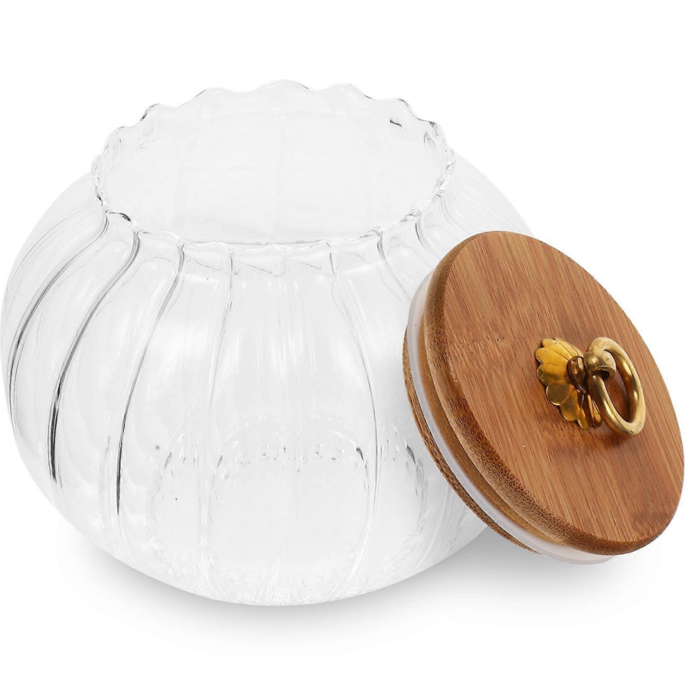 Kitchen Glass Jar Pumpkin Modelling Storage Jar For Airtight Sealing 800Ml 393478397896