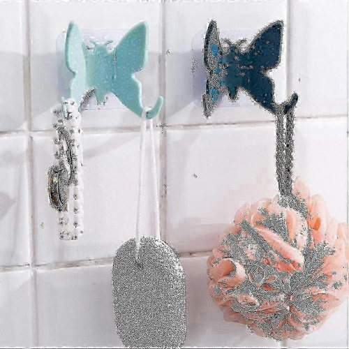 4-Pack Shower Hooks with Suction Cup Holders for Bath Accessories Organization 2