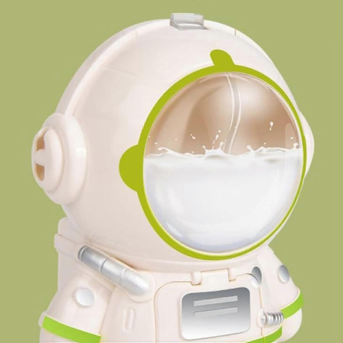 Distributore d'acqua Astronaut per bambini con tazza e cinturino, beige 2