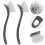 Brosse à vaisselle multifonctionnelle, poils denses, blanche, lot de 2 4