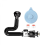 Flexible Sink Drain Pipe with Kitchen Sink Strainer, Odor Blocking Adjustable Hose Set of 2 1