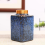Sealed Jar Tea Jars with Lids Kitchen Use Blue 7x7x11.3cm Dust Prevention 1Pcs 3