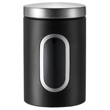 1Pcs Coffee Canister Stainless Steel Storage Jars with Visual Window Kitchen Storage Coffee Bean Te