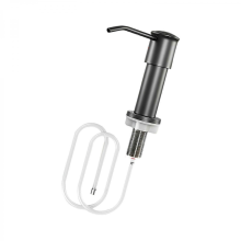 Gun greySteel Sink Soap Dispenser with Corrosion Resistant Design & Easy Press Pump Quick Fixing for Kitchen Sink Accessories
