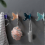 4-Pack Shower Hooks with Suction Cup Holders for Bath Accessories Organization 2