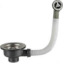 Panier-filtre d'évier en acier inoxydable 26-27 114 mm avec trop-plein.
