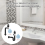 Flexible Sink Drain Pipe with Kitchen Sink Strainer, Odor Blocking Adjustable Hose Set of 2 3