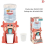 1Pc Mini Doppio Distributore d'Acqua Giocattolo da Cucina Simulato, 25-26 cm 1
