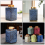 Sealed Jar Tea Jars with Lids Kitchen Use Blue 7x7x11.3cm Dust Prevention 1Pcs 4