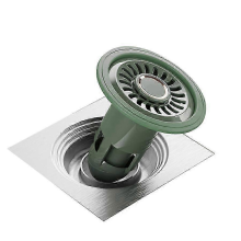 GreenDurable Green Anti-odor Floor Drain Hair Trap 25-26