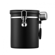 1.5L2025 304 Stainless Steel Bean Canister Rust Resistance Kitchen Food Storage Container for Grounds Coffee Beans Tea Candy