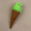 Ice Decorations Artificial Ice Cream Toy Model Green Cone .00X6.00X6.00CM 1Pack 4