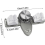 Broom Holder Wall Mount with Rotatable Suction Cup and Hooks, SpaceSaving Mop Organizer Gray 4