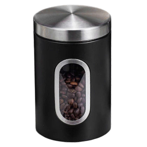 1Pcs Coffee Canister Stainless Steel Storage Jars with Visual Window Kitchen Storage Coffee Bean Te 2