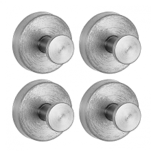 Lot de 4 crochets ventouse SilverFour 2025 antirouille, sans perçage, pour salle de bain ou cuisine