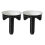 Lot de 2 cache-trou robinet cuisine acier inoxydable, bouchon évier 1