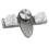 Broom Holder Wall Mount with Rotatable Suction Cup and Hooks, SpaceSaving Mop Organizer Gray 1